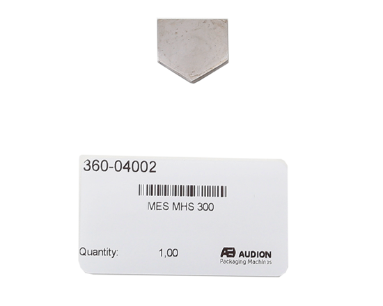 Couteau pour 300 MHS - Le remplacement rapide du couteau de votre thermoscelleuse médicale (MHS) Audion 300 garantit des résultats d'emballage optimaux.