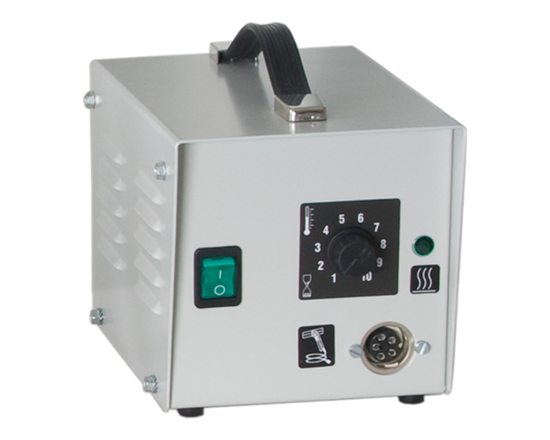 Transformer for Super Poly - Light weighted, powerful transformer to be connected to the Super Poly seal tong. The timer on the transformer allows you to adjust the sealing time according to the thickness of film you are using. 
Note: the Super Poly seal tong needs to be ordered separately.


