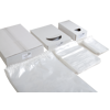 Sacs en polyéthylène LDPE - Sacs en polyéthylène pour le reconditionnement et/ou le regroupement de produits, pratiques pour une utilisation polyvalente. Les sacs sont transparents. Ils sont 100 % recyclables et présentés dans des boîtes blanches. Tous les sacs LDPE sont de qualité alimentaire. Épaisseur 50 microns (résistance moyenne).