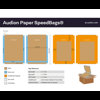 SpeedBags® en papier - SpeedBags® en papier 100 % recyclables, compatibles avec nos machines Speedpack Dual. Conçus pour une intégration parfaite avec les systèmes d'ensachage automatique, ces SpeedBags en papier pré-ouverts et pliés en paravent offrent une alternative durable aux emballages traditionnels en plastique (PE). Contactez Audion pour obtenir un devis et optimisez votre processus d'emballage grâce à cette solution écologique.